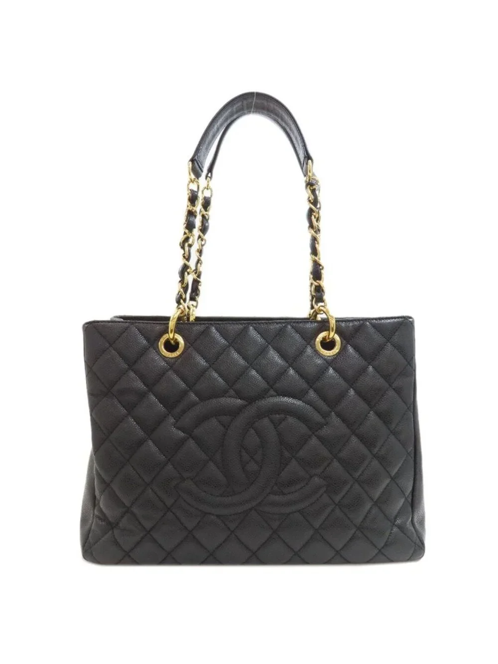 Chanel Grand Shopping Tote Gold Grained Calfskin
